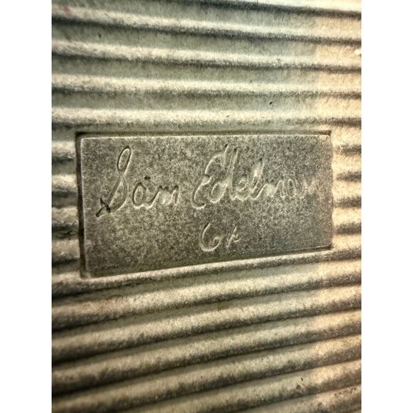 Sam Edelman.Slip On w/Tortoise Buckle & Straw Material Strap Brown Shoes. 6.5 - Picture 5 of 6